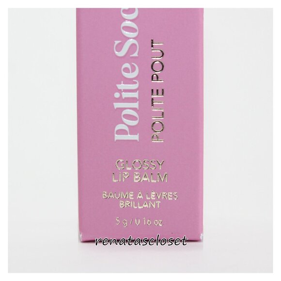 Polite Society Polite Pout Glossy Lip Balm NWT/NIB - Picture 4 of 10